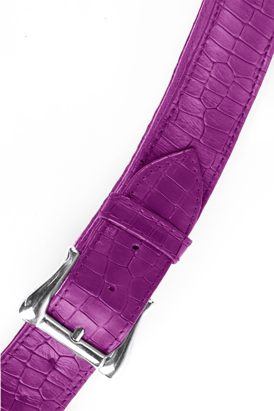 Ceinture femme  violet mauve. Personnalisation. Vue du dessus - Florence KOOIJMAN