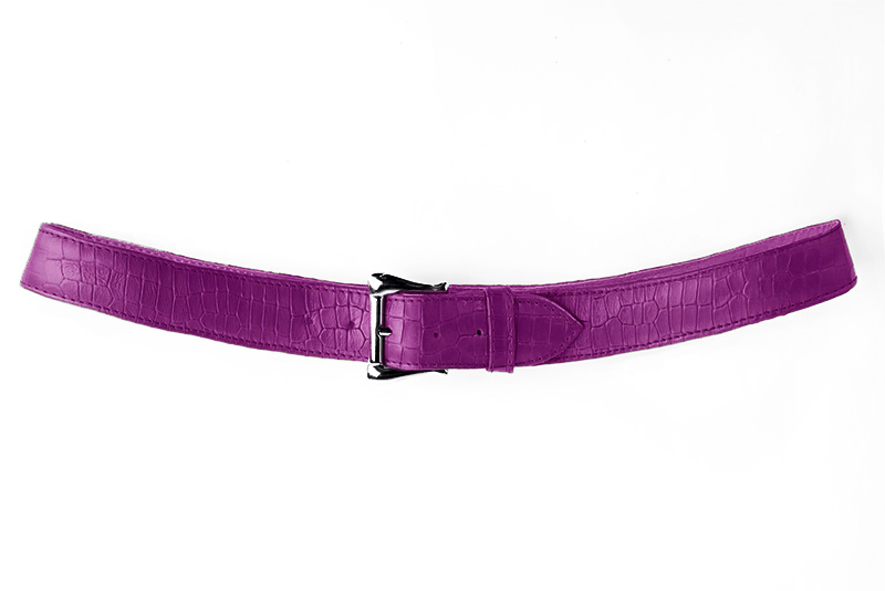 Ceinture femme  violet mauve. Personnalisation. Vue de profil - Florence KOOIJMAN