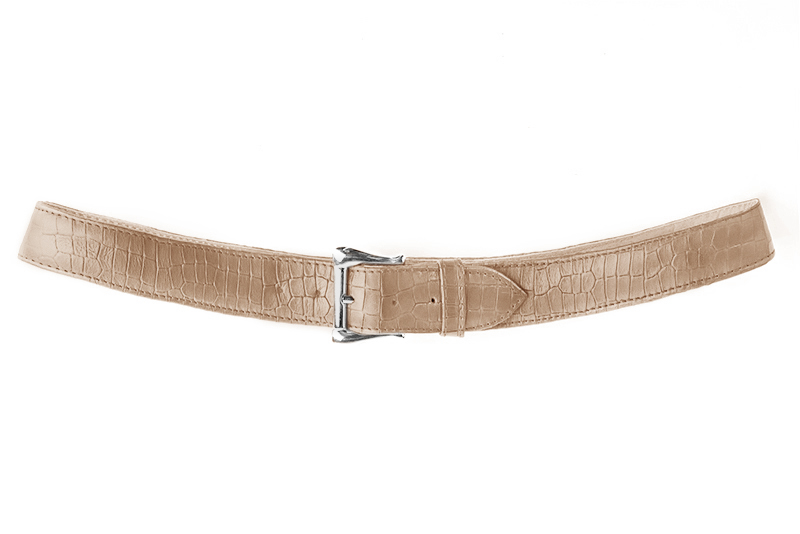 Ceinture femme  beige sahara. Personnalisation. Vue de profil - Florence KOOIJMAN