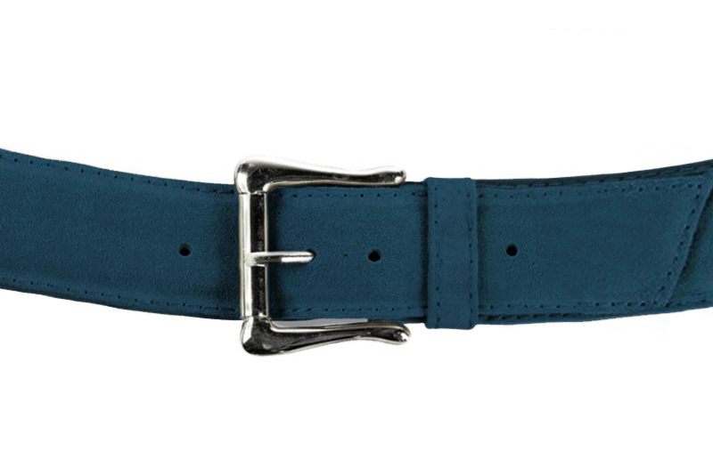 Ceinture femme  bleu canard. Personnalisation Vue avant - Florence KOOIJMAN