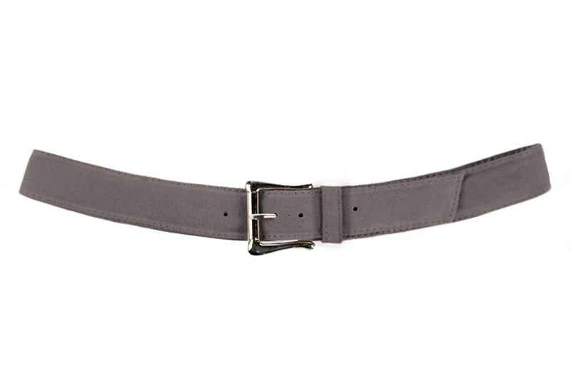 Ceinture femme  gris galet. Personnalisation. Vue de profil - Florence KOOIJMAN