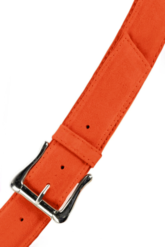 Ceinture femme  orange clémentine. Personnalisation. Vue du dessus - Florence KOOIJMAN