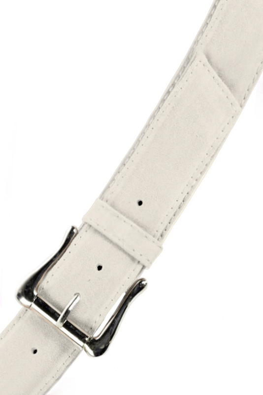 Ceinture femme  blanc cassé. Personnalisation. Vue du dessus - Florence KOOIJMAN