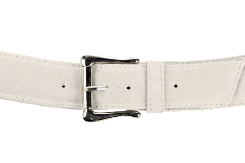 Ceinture femme  blanc cassé. Personnalisation Vue avant - Florence KOOIJMAN