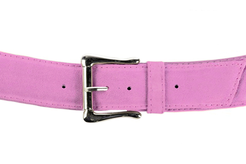 Ceinture femme  violet mauve. Personnalisation Vue avant - Florence KOOIJMAN