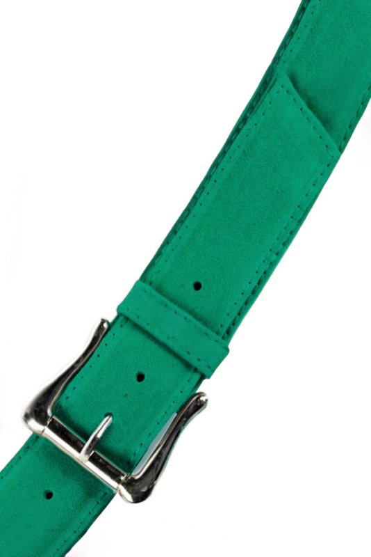 Ceinture femme  vert émeraude. Personnalisation. Vue du dessus - Florence KOOIJMAN