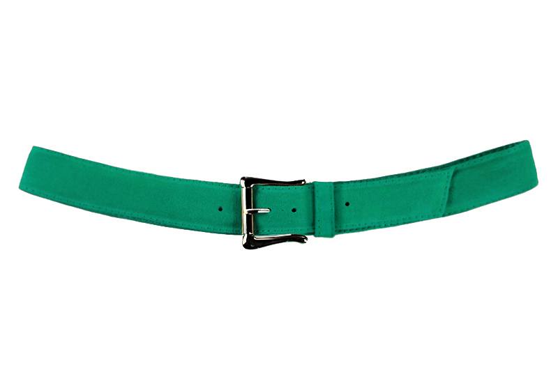 Ceinture femme  vert émeraude. Personnalisation. Vue de profil - Florence KOOIJMAN