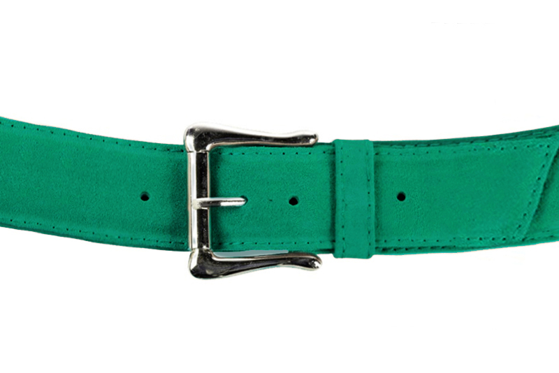 Ceinture femme  vert émeraude. Personnalisation Vue avant - Florence KOOIJMAN