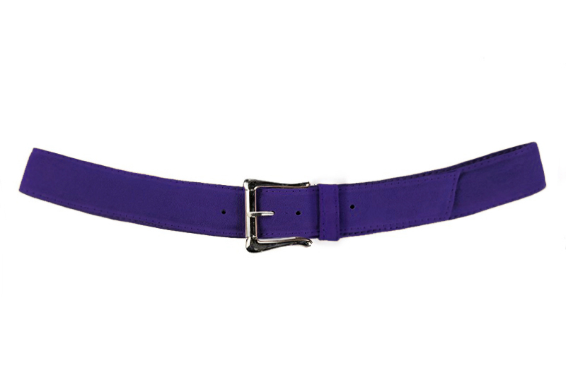 Ceinture femme  violet outremer. Personnalisation. Vue de profil - Florence KOOIJMAN