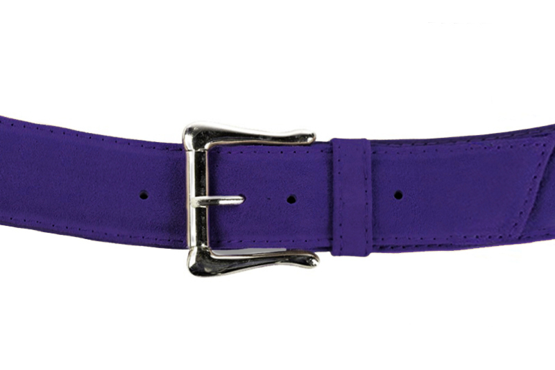 Ceinture femme  violet outremer. Personnalisation Vue avant - Florence KOOIJMAN