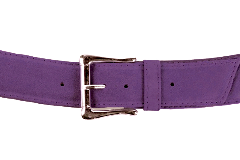 Ceinture femme  violet améthyste. Personnalisation Vue avant - Florence KOOIJMAN