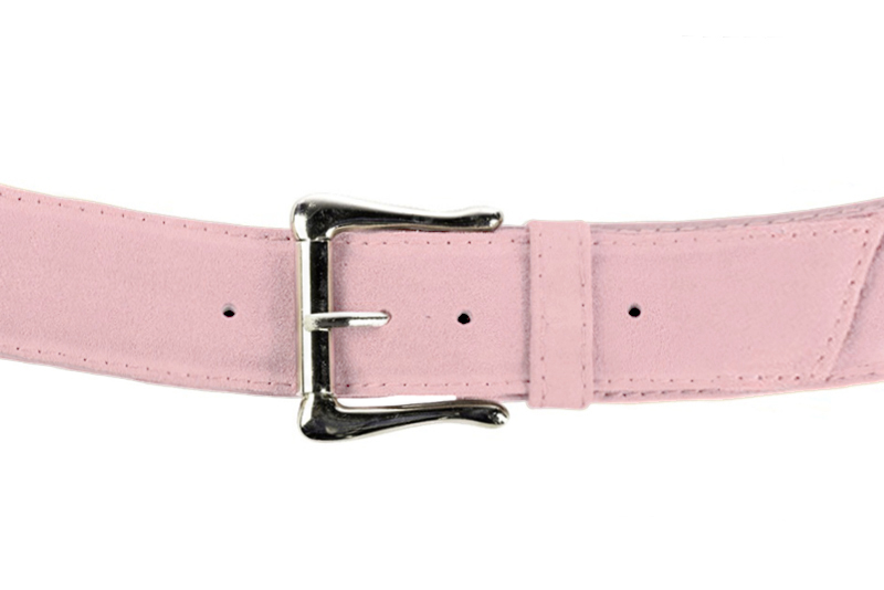 Ceinture femme  rose pâle. Personnalisation Vue avant - Florence KOOIJMAN