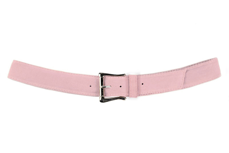 Ceinture femme  rose pâle. Personnalisation. Vue de profil - Florence KOOIJMAN