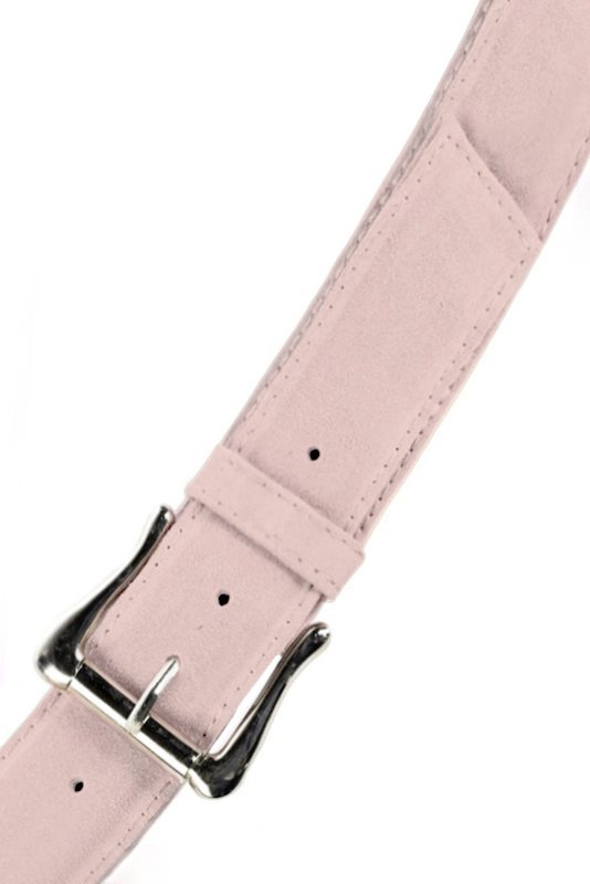 Ceinture femme  rose poudré. Personnalisation. Vue du dessus - Florence KOOIJMAN