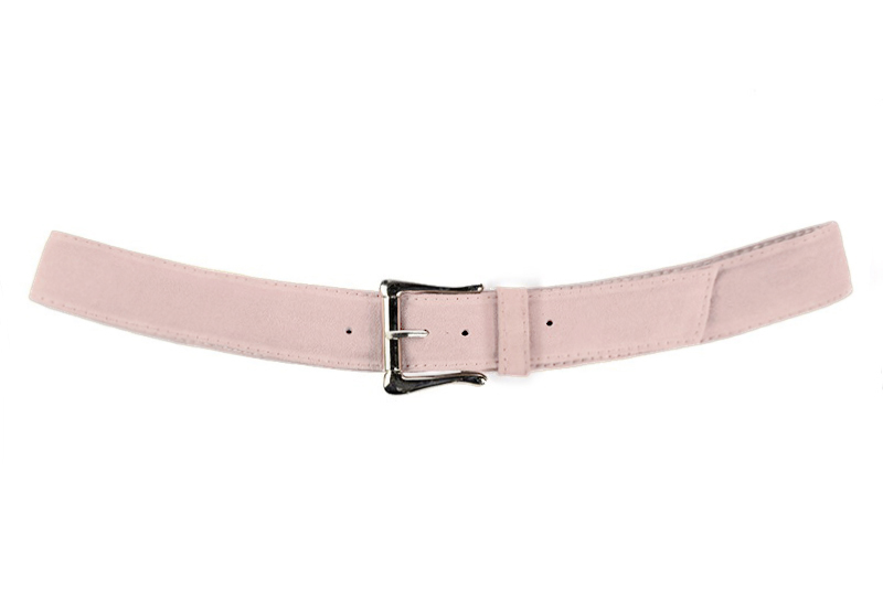 Ceinture femme  rose poudré. Personnalisation. Vue de profil - Florence KOOIJMAN