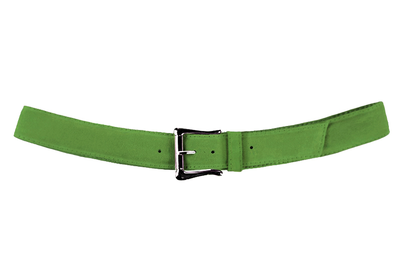 Ceinture femme  vert anis. Personnalisation. Vue de profil - Florence KOOIJMAN