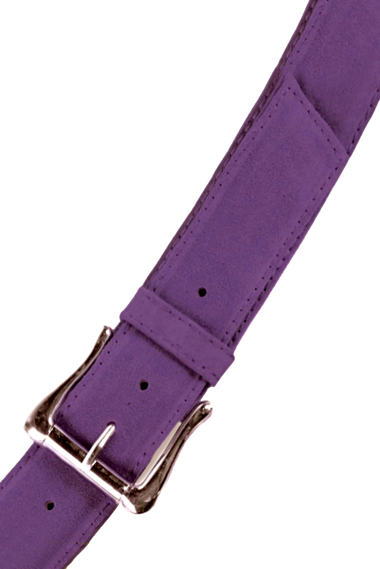 Ceinture femme  violet améthyste. Personnalisation. Vue du dessus - Florence KOOIJMAN