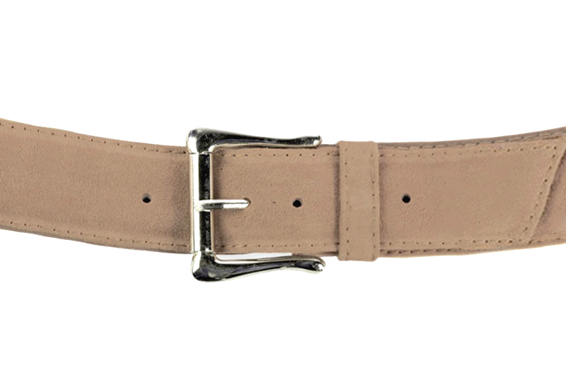 Ceinture femme  beige sahara. Personnalisation Vue avant - Florence KOOIJMAN