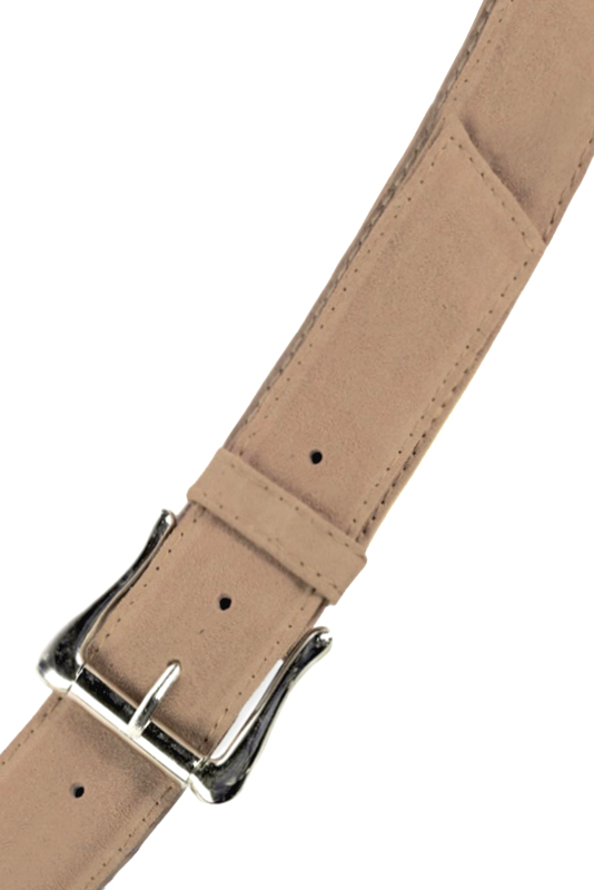 Ceinture femme  beige sahara. Personnalisation. Vue du dessus - Florence KOOIJMAN