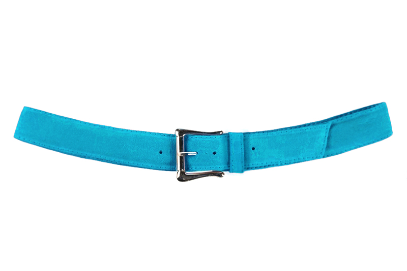 Ceinture femme  bleu turquoise. Personnalisation. Vue de profil - Florence KOOIJMAN