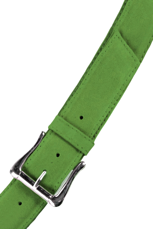 Ceinture femme  vert anis. Personnalisation. Vue du dessus - Florence KOOIJMAN