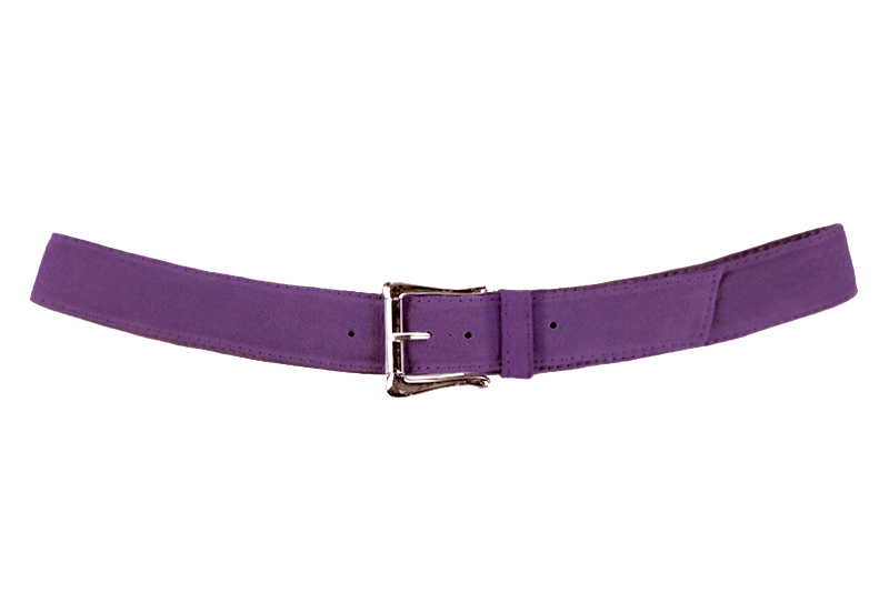 Ceinture femme  violet améthyste. Personnalisation. Vue de profil - Florence KOOIJMAN