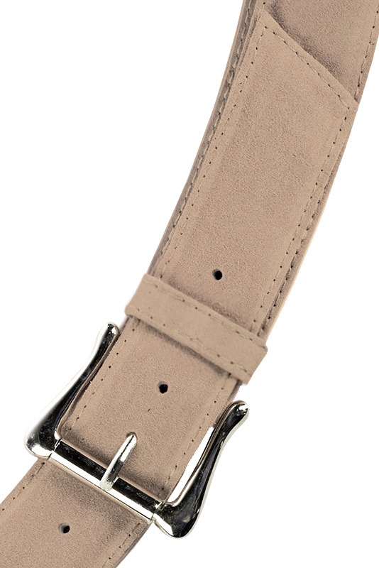 Ceinture femme  beige sahara. Personnalisation. Vue du dessus - Florence KOOIJMAN