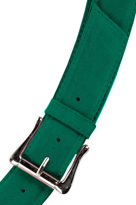 Ceinture femme  vert émeraude. Personnalisation. Vue du dessus - Florence KOOIJMAN