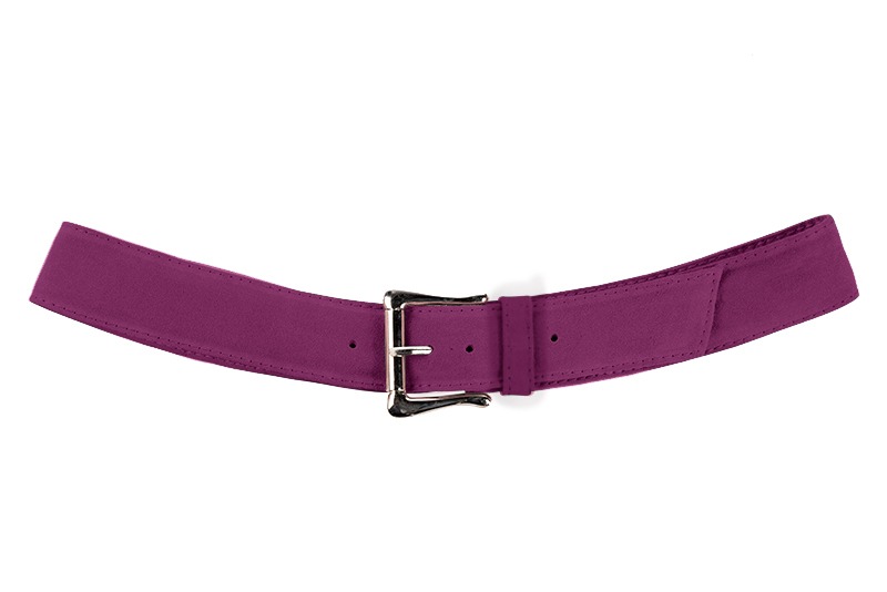 Ceinture femme  violet myrtille. Personnalisation. Vue de profil - Florence KOOIJMAN