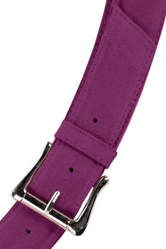 Ceinture femme  violet myrtille. Personnalisation. Vue du dessus - Florence KOOIJMAN