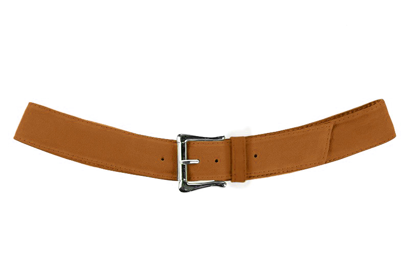 Ceinture femme  beige camel. Personnalisation. Vue de profil - Florence KOOIJMAN