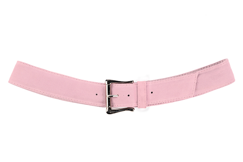 Elégante ceinture femme sur mesure rose pâle - Vue de profil