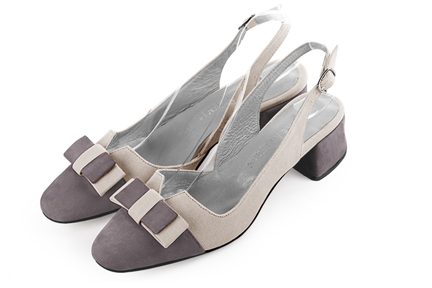 Chaussures habillées gris galet pour femme - Florence KOOIJMAN