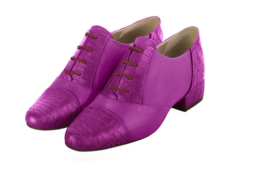 Chaussures à lacets habillées violet mauve pour femme - Florence KOOIJMAN