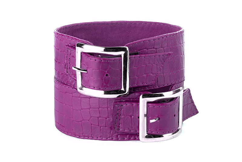 Accesoires pour bottes et cuissardes : Bracelets à porter sur des bottes ou des cuissardes en haut du mollet couleur violet mauve - Florence KOOIJMAN