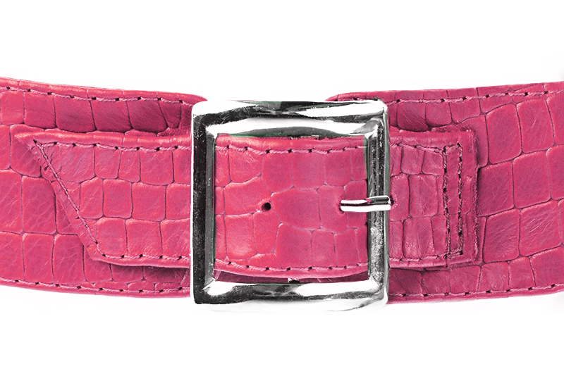 Bracelets pour bottes et cuissardes : A porter sur des bottes ou cuissardes en haut des mollets | couleur rose fuchsia. Vue arrière - Florence KOOIJMAN