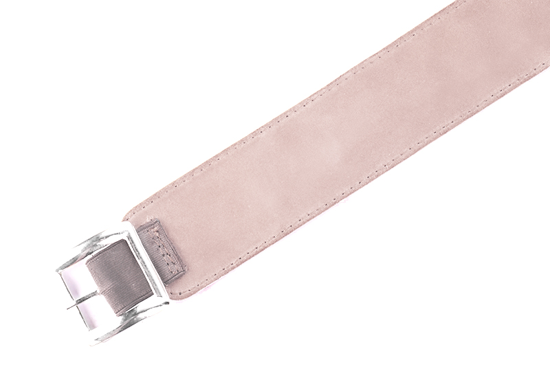 Bracelets pour bottes et cuissardes : A porter sur des bottes ou cuissardes en haut des mollets | couleur rose poudré. Vue de profil - Florence KOOIJMAN