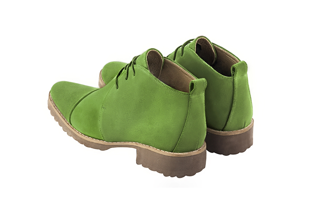 Bottines En Cuir Pour Femme - Bout Rond, Lacets Rétro, Talon Bas - Style Classique Et Confortable - Pour Toutes Occasions