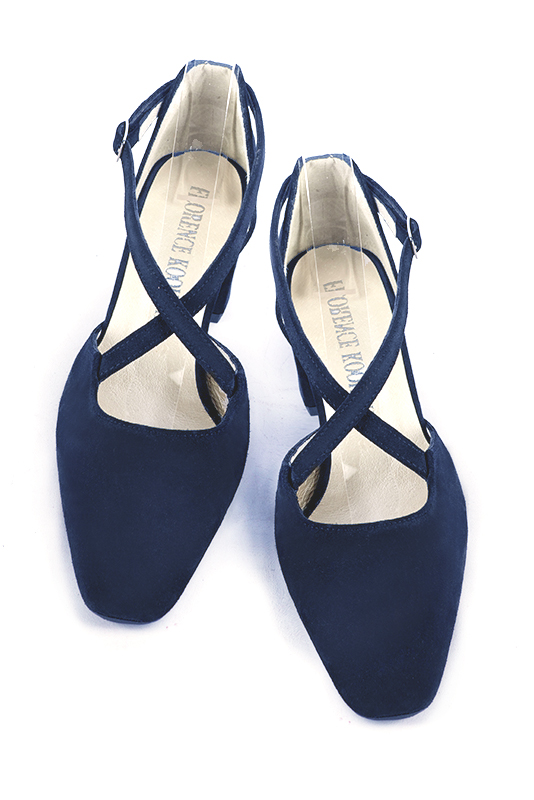 Chaussures brides croisées femme. .  - Vue du dessus