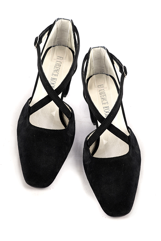 Chaussures brides croisées femme. .  - Vue du dessus