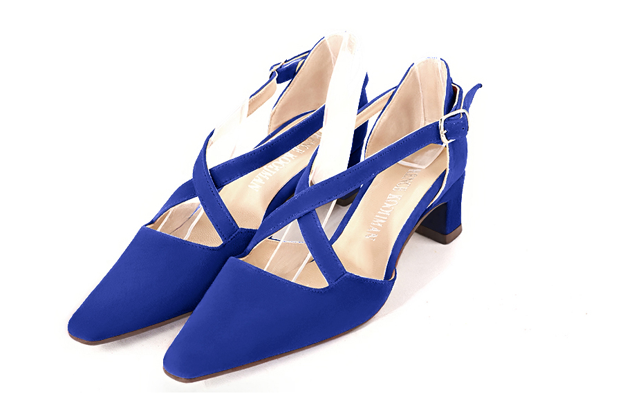 Chaussures habillées bleu électrique pour femme - Florence KOOIJMAN