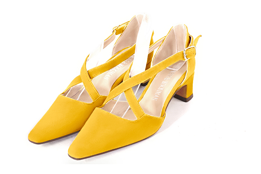 Chaussures habillées jaune soleil pour femme - Florence KOOIJMAN