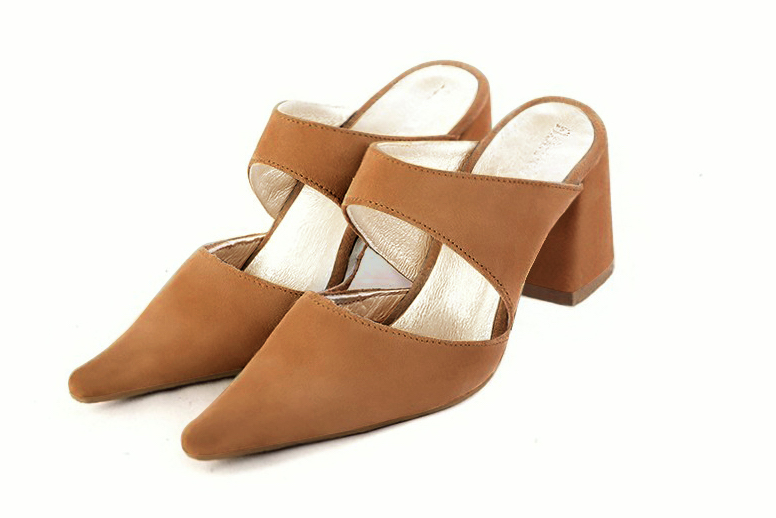 Chaussures habillées beige camel pour femme - Florence KOOIJMAN