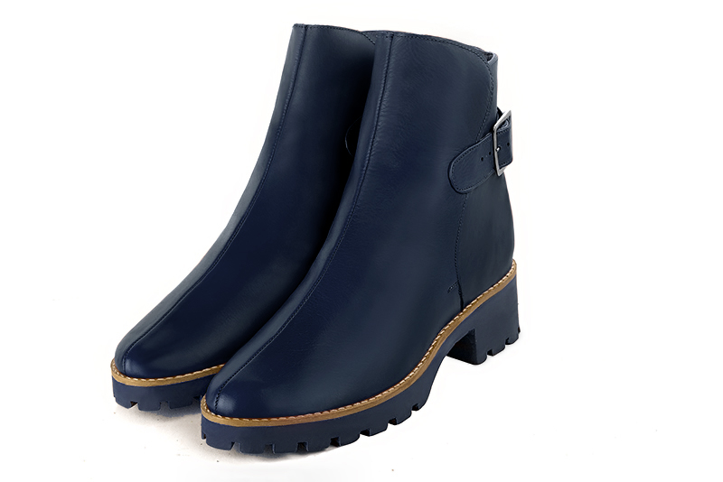 Bottines habillées bleu marine pour femme - Florence KOOIJMAN