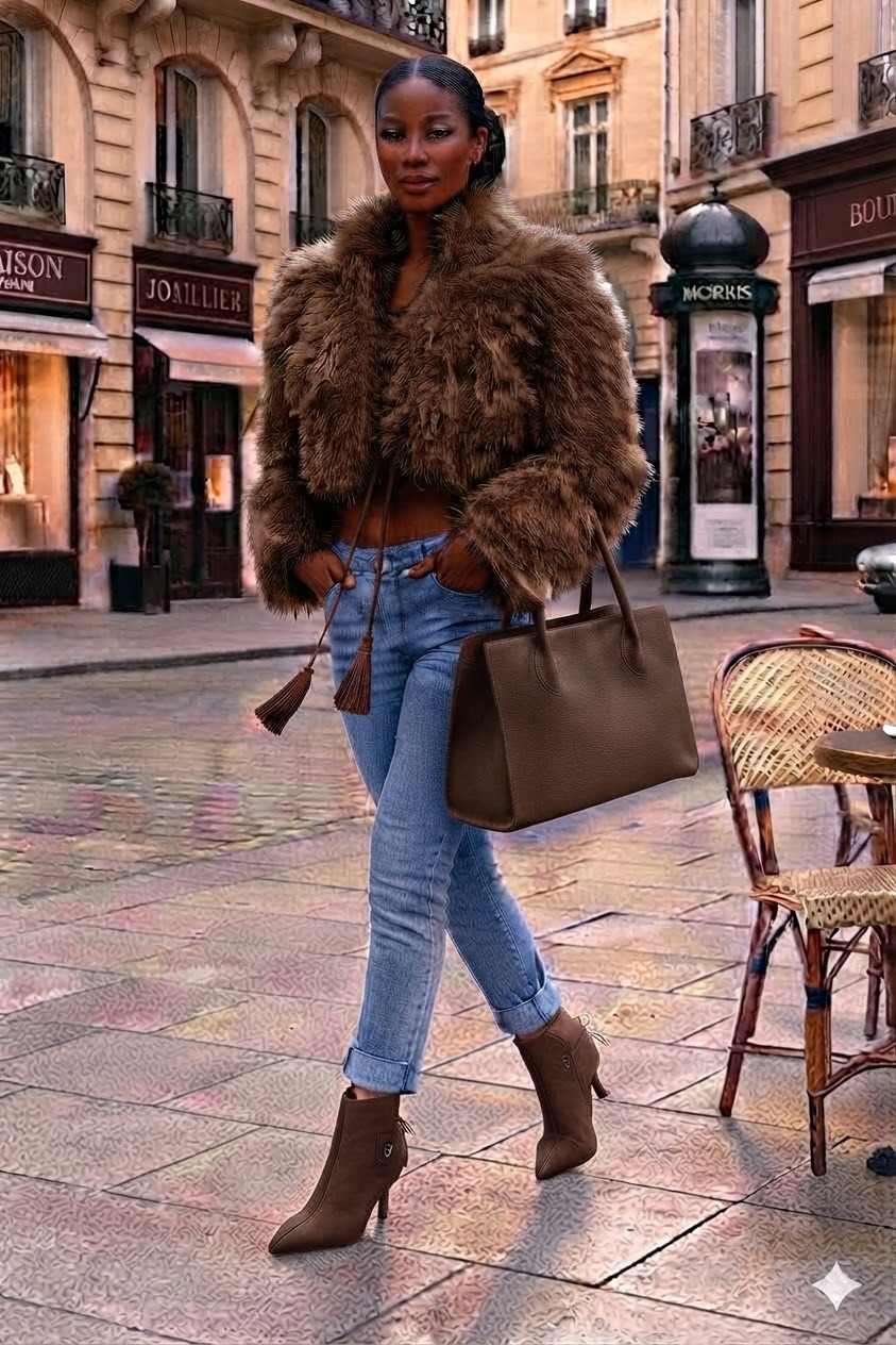 Bottines à laçage arrière pour femme en cuir marron chocolat avec bout pointu et talon fin de 7.5 cm - Vue du dessus