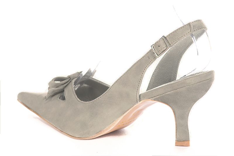 Chaussure femme à brides :  couleur. Bout pointu. Talon haut bobine. Vue arrière - Florence KOOIJMAN