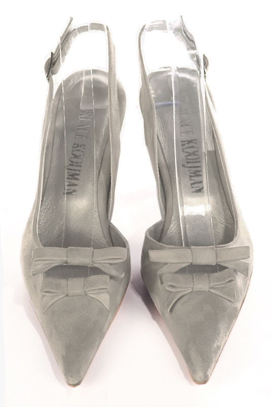 Chaussure femme à brides :  couleur. Bout pointu. Talon haut bobine. Vue du dessus - Florence KOOIJMAN