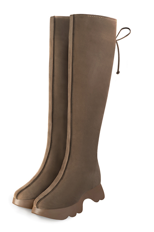 Bottes habillées marron chocolat pour femme - Florence KOOIJMAN