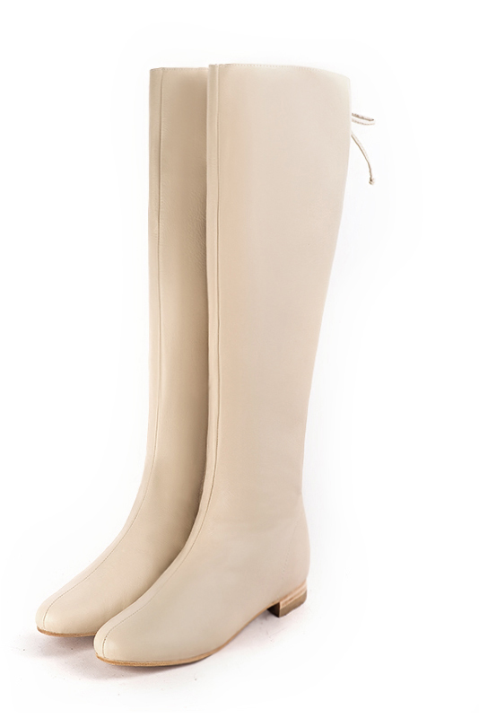 Bottes habillées blanc ivoire pour femme - Florence KOOIJMAN