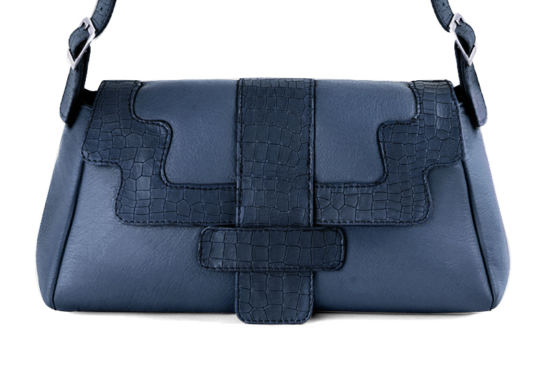 Luxueux sac à main bleu denim - Vue de profil
